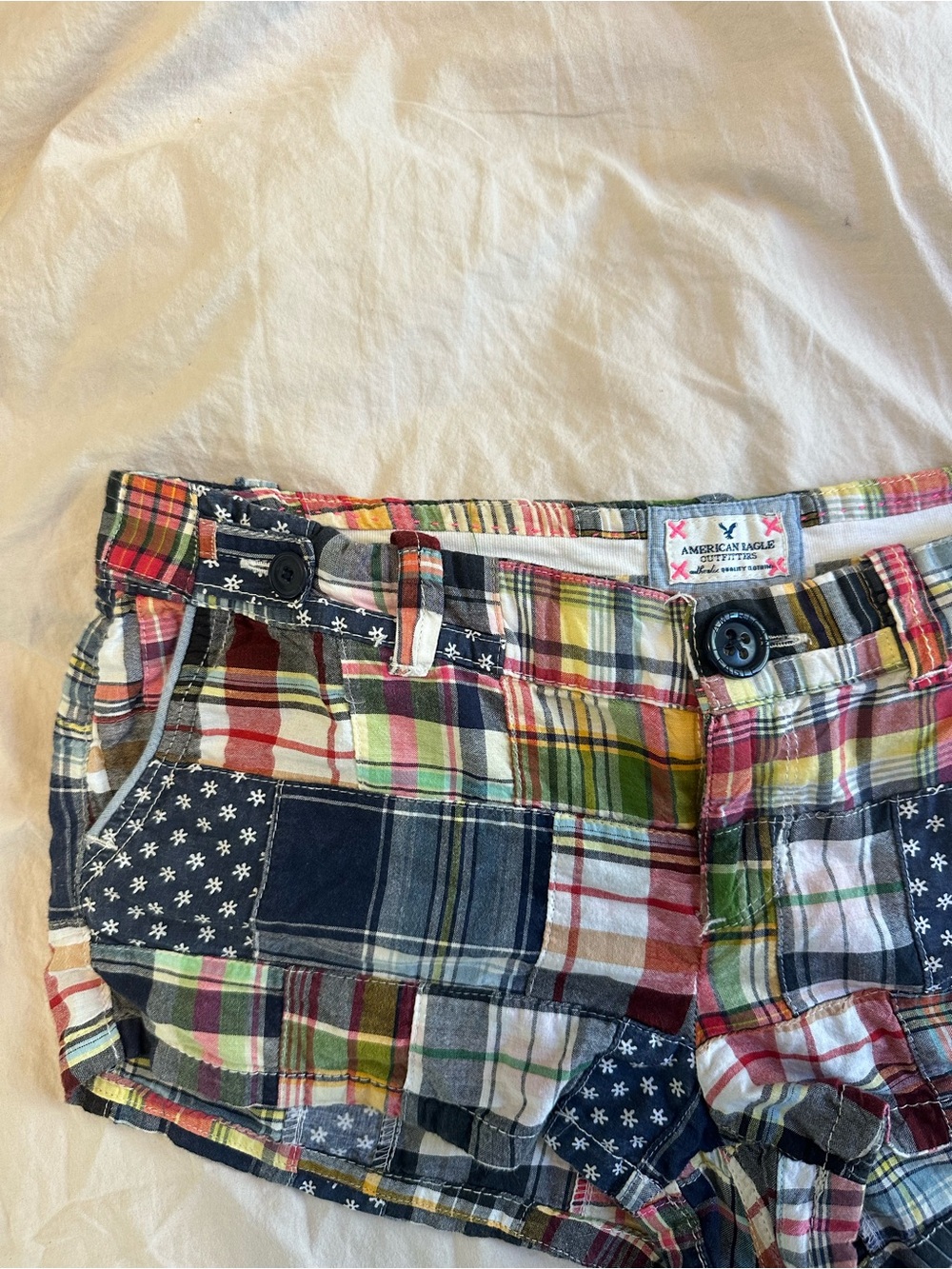 Iconic Vintage Plaid Mini Shorts - Picture 3 of 7